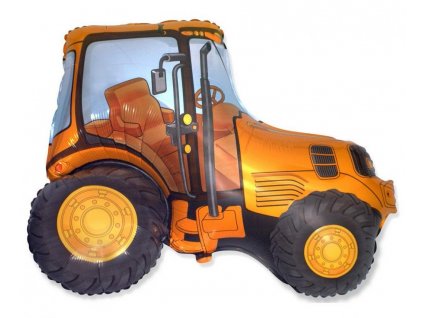 Fóliový balónek Traktor žlutý