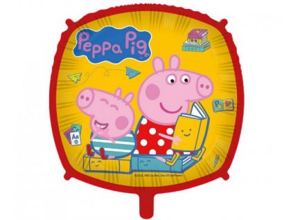 Fóliový balónek čtverec Prasátko Peppa