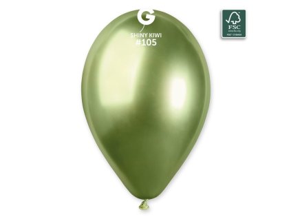 Latexový balónek 33cm kiwi SHINY #105