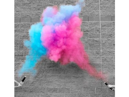 Vystřelovací konfety barevný prášek Kluk nebo Holka růžová