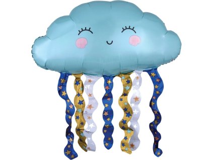 Fóliový balónek Mráček modrý