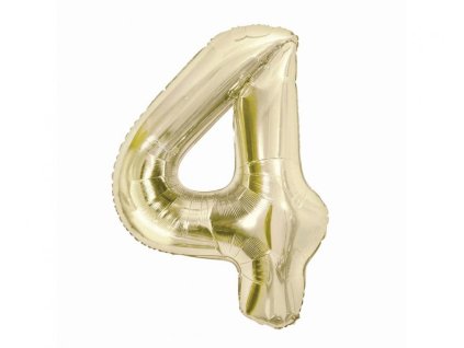 Fóliová číslice Šampaň 4 85cm