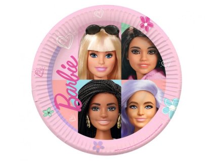 Papírové talířky Barbie