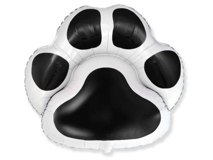 Fóliový balónek Tlapka černá