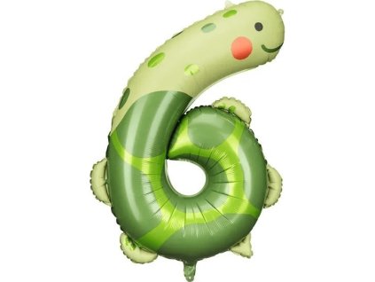 Fóliová číslice - Zvířátka 6 - 86cm