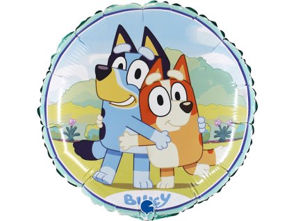 Fóliový balónek kruh Bluey