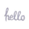 Fóliový balónkový nápis HELLO holografický