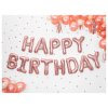 Fóliový balónkový nápis HAPPY BIRTHDAY rosegold 2
