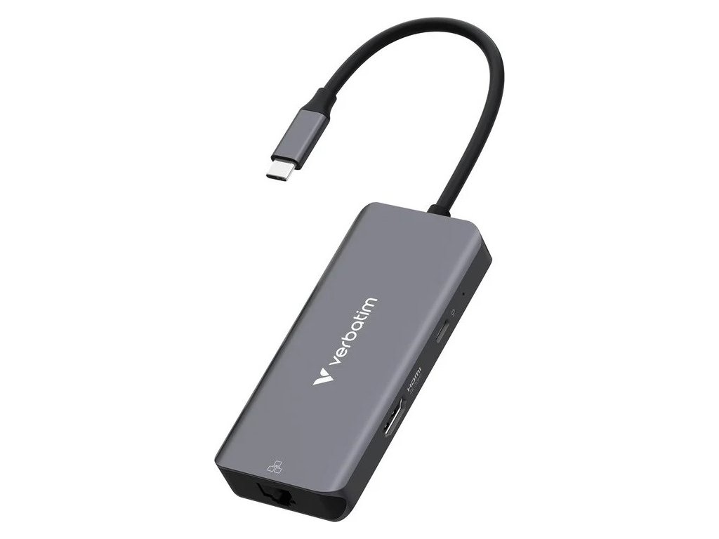 verbatim usb c essentials multiport hub 6 port lan ien550507