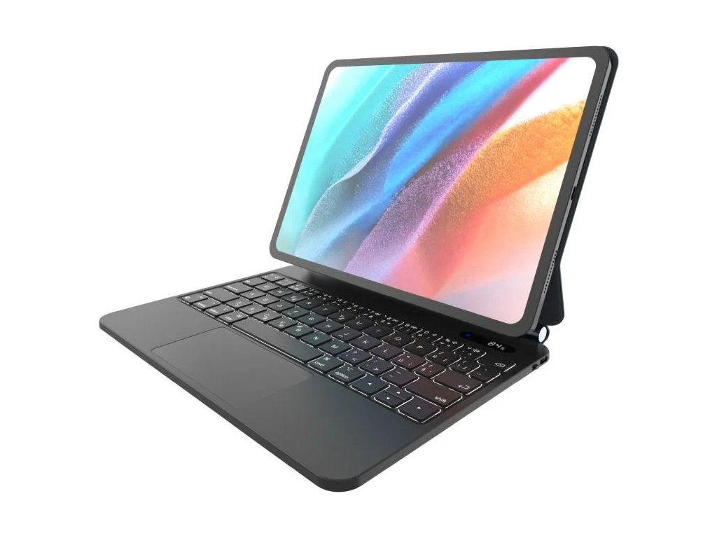 pouzdro s bezdratovou klavesnici fixed typee pro apple ipad pro 11 2018 2022 ipad air 2020 2025 cz cerne ien551874