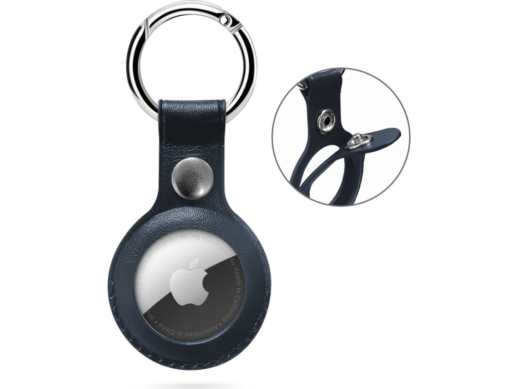 epico leather case for airtag modra ien433050