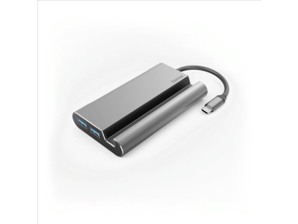 Hama USB-C dokovací stanice 7v1, 3x USB-A 3.1, HDMI, VGA, LAN, USB-C (PD)