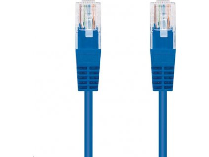 C-TECH kabel patchcord Cat5e, UTP, modrá, 2m