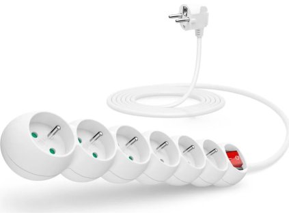 connect it prodluzovaci kabel 230 v 6 zasuvek 3m s vypinacem bily ien287659