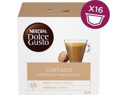NESCAFÉ® Dolce Gusto® Cortado Espresso Macchiato kávové kapsle, 16 ks