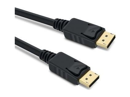 DisplayPort 1.4 přípojný kabel M/M, zlacené konektory, 3m