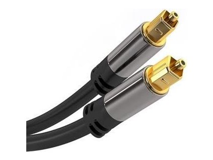 Kabel Toslink M/M, OD:6mm, Gold design 2m