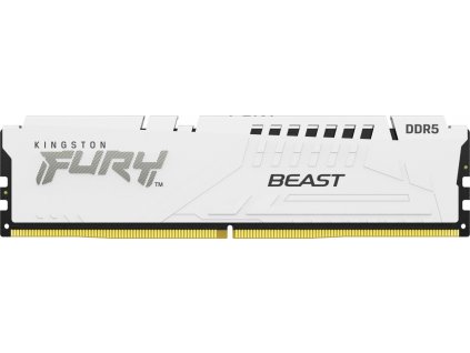 Kingston Fury Beast White DIMM DDR5 32GB 6000MHz, Intel XMP, bílá