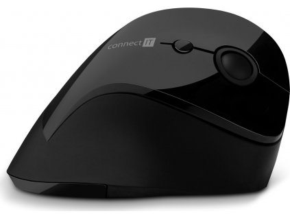 Connect IT For Health ergonomická vertikální myš, bezdrátová, černá