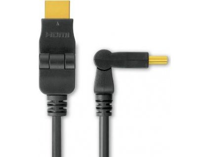 Kabel HDMI A - HDMI A M/M 2m  otočné zlacené konektory HDMI 1.3b