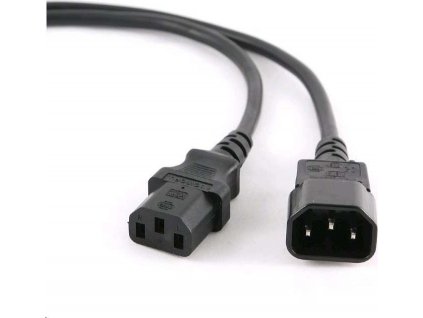 C-TECH kabel síťový, prodlužovací, 3m VDE 230V