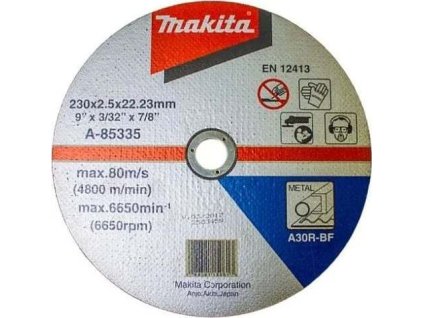 Makita A-85335 řezný kotouč 230x2,5x22 ocel