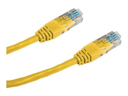 datacom patch kabel utp cat6 0 25m zluty ien220716