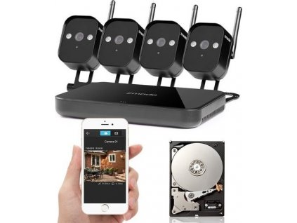 Zmodo WiFi Mini 720p Kit 4CH kamerový systém + 4x720p ZM-W1001-O kamera