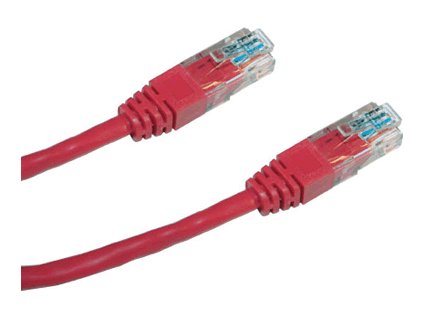 Patch kabel UTP CAT5E 7m červený