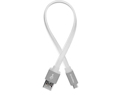 colorway usb c kabel 25cm plochy bila ien344592