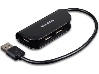 AXAGON HUE-X4B USB Ready hub, černý