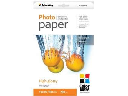 colorway fotopapir high glossy 200g m2 10x15 100 ks ien216889