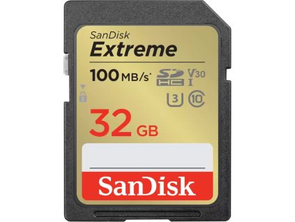 SanDisk Extreme SDHC 32GB 100MB/s UHS-I U3 Class 10