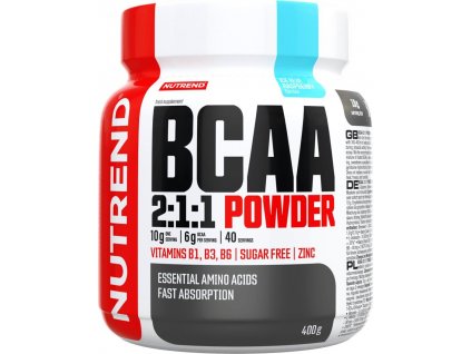 Nutrend BCAA 2:1:1 POWDER 400 g, modrá malina