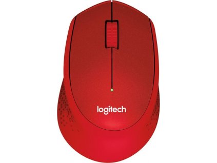 Logitech Wireless M330 Silent Plus červená