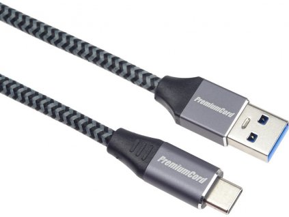 PremiumCord kabel USB-C - USB 3.0 A (USB 3.1 generation 1, 3A, 5Gbit/s) 3m