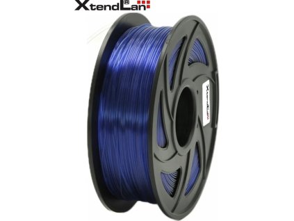 xtendlan petg filament 1 75mm pruhledny modry 1kg ien415766
