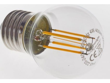 LED žárovka GREEN LIGHTS E27 Filament LED P45 4W