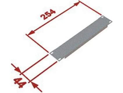 RACK DATACOM 10" záslepka 1U