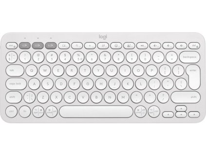 Logitech Pebble Keys 2 K380s, US, bezdrátová  klávesnice, bílá