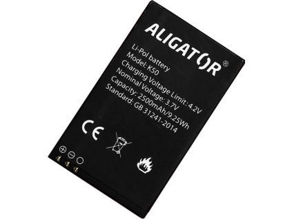 ALIGATOR baterie pro K50 eXtremo, Li-Pol 2500 mAh, originální