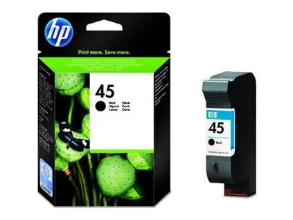 HP 45 Black (42ml) pro DJ 7xxC,8xx,11xx,6xx (51645AE) - originální