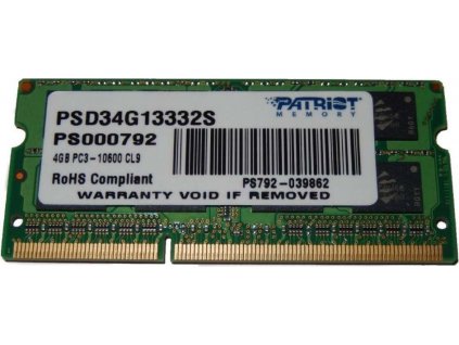 Patriot Signature DDR3 4GB 1333MHz 2R SODIMM