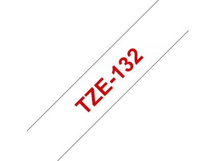 brother tze 132 prusvitna cervena sirka 12mm delka 8m ien57492