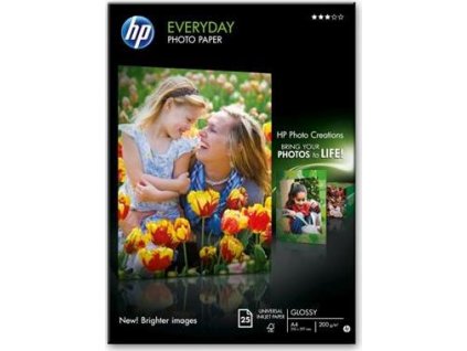 HP Lesklý fotografický papír Everyday, A4, 25 listů, 200 g/m2