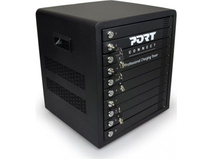 PORT CONNECT CHARGING CABINET 10 UNITS individual door lock, černý (901954)