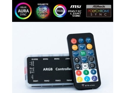 1stCOOL AURA RAINBOW ARGB řadič a dálkové ovládání (MUSIC Controll)