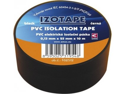 Izolační páska na kabely PVC 25/10 černá