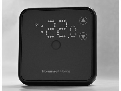 Honeywell Home DT3, Programovatelný bezdrátový termostat, 7denní program, černá