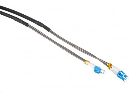 Masterlan optický venkovní armorovaný patch cord, LCupc/LCupc, Duplex, Singlemode 9/125,30m